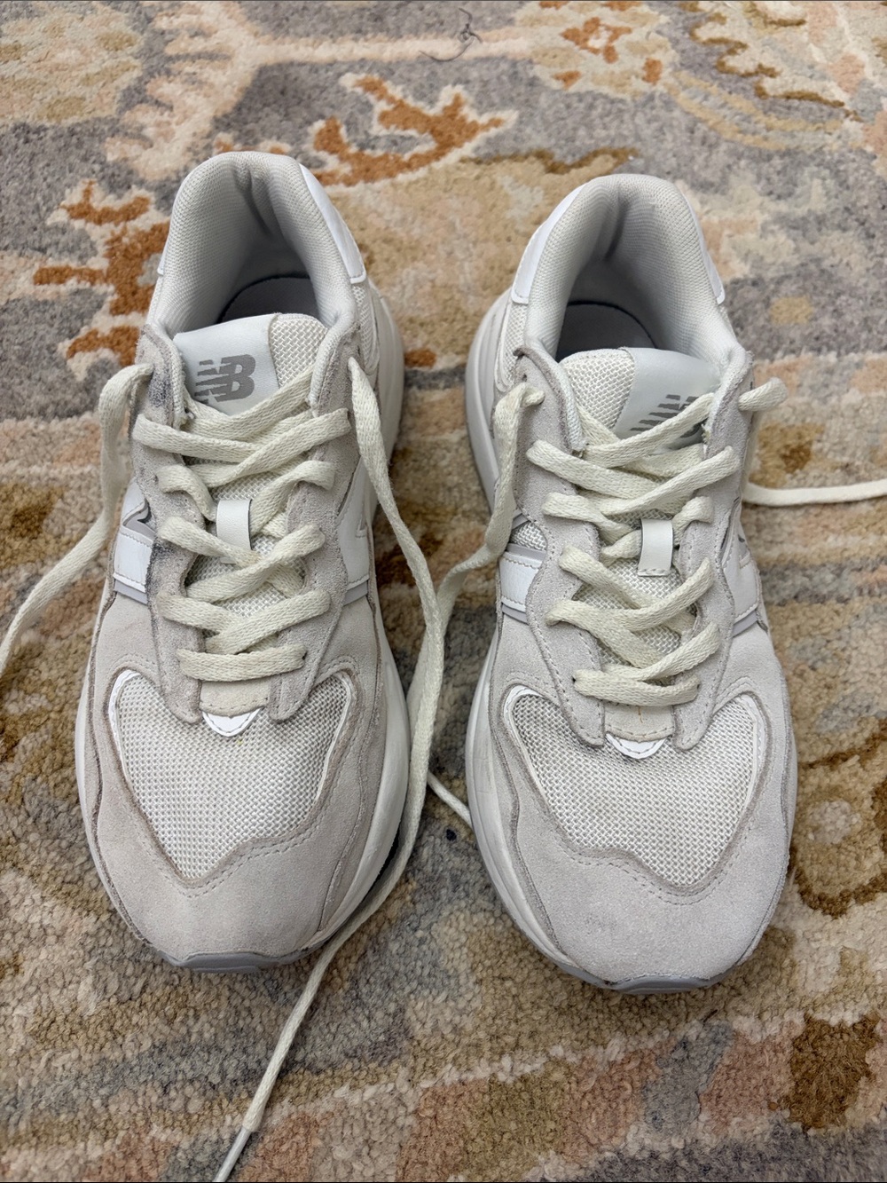 New Balance Off-White and Light Gray Everyday Sneakers
